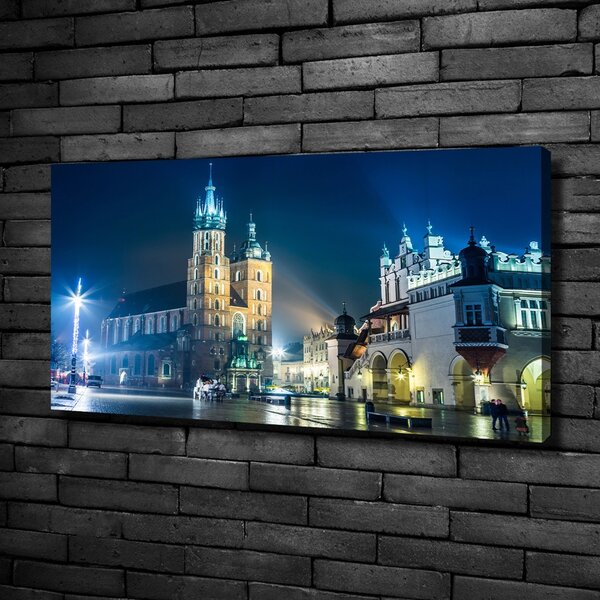 Moderní obraz canvas na rámu Krakov noc oc-56831462