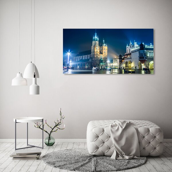 Moderní obraz canvas na rámu Krakov noc oc-56831462