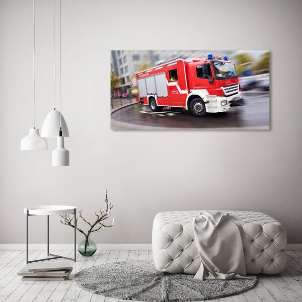 Foto obraz sklo tvrzené Hasičské vozidlo osh-56994043