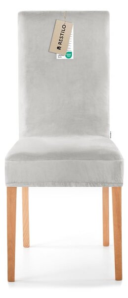 Světle šedý napínací potah na židli 48 cm Sento – Restilo