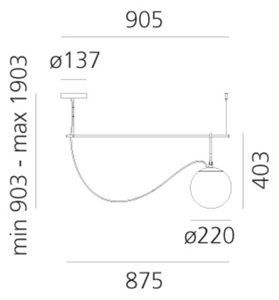 Artemide designová závěsná svítidla Nh S2 22 Suspension