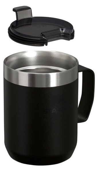 Černý termo hrnek z nerezové oceli 230 ml Stay-Hot Camp Mug Black – Stanley