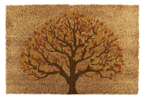 Rohožka z kokosového vlákna 40x60 cm Autumnal Tree of Life – Artsy Doormats
