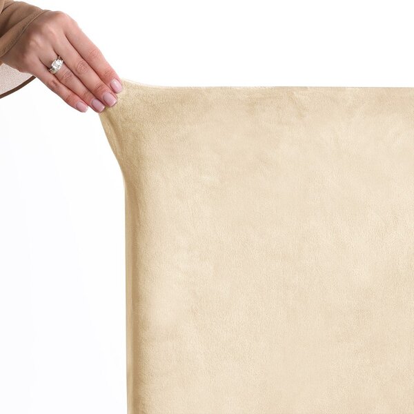 Béžové napínací potahy v sadě 4 ks na židli 48 cm Sento – Restilo