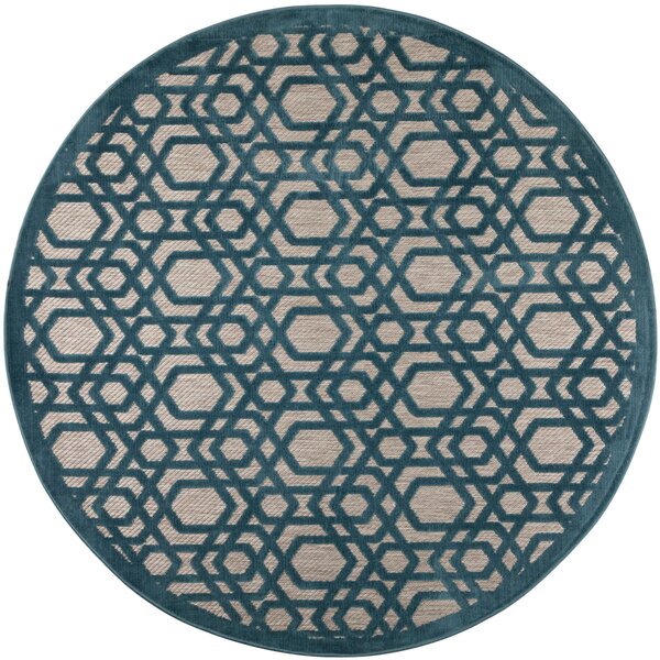 VENKOVNÍ KOBEREC, 160/160 cm modrá Flair Rugs - Online Only koberce & rohožky, Online Only