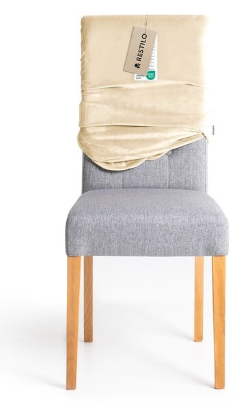 Béžové napínací potahy v sadě 4 ks na židli 48 cm Sento – Restilo