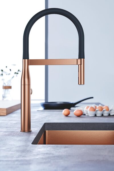GROHE K700U - Nerezový kuchyňský dřez, kartáčovaný Warm Sunset 31574DL1