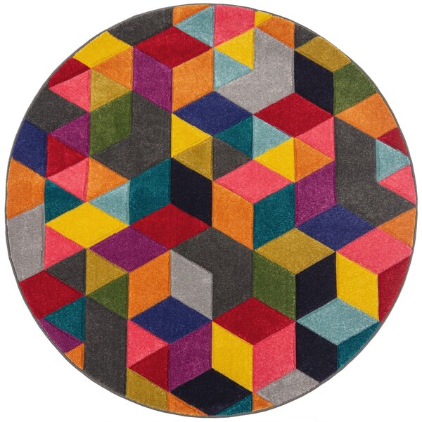 TKANÝ KOBEREC, 160/160 cm vícebarevná Flair Rugs - Online Only koberce & rohožky, Online Only
