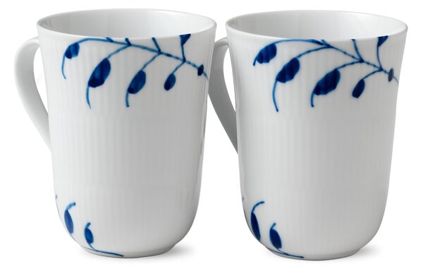 Porcelánový hrnek Blue Fluted Mega 360 ml – set 2 ks