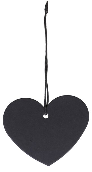 Papírový štítek Black Heart – set 10 ks