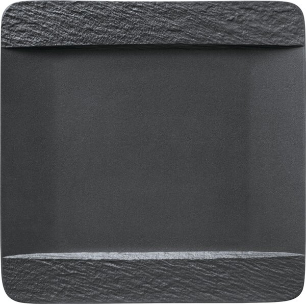 Villeroy & Boch 10-4239-2610 Jídelní talíř Manufacture Rock čtvercový 28 cm