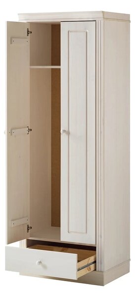 Bílá šatní skříň z borovicového dřeva 65x180 cm Anita – Støraa