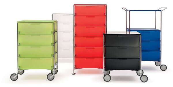 Kartell designové kancelářské kontejnery Mobil (1x zásuvka)
