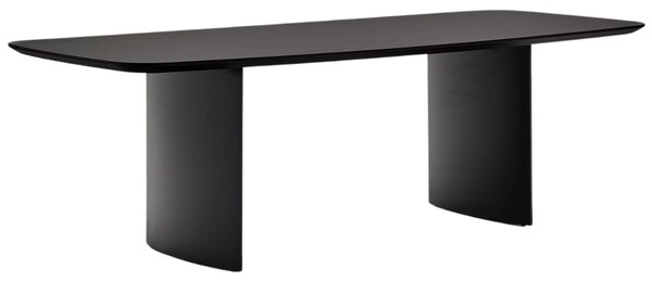 Kave Home Černý lakovaný jídelní stůl Litto 240 x 100 cm