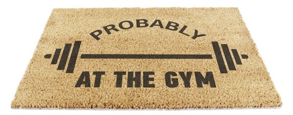 Rohožka z kokosového vlákna 40x60 cm Probably At The Gym – Artsy Doormats