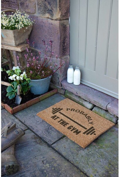 Rohožka z kokosového vlákna 40x60 cm Probably At The Gym – Artsy Doormats