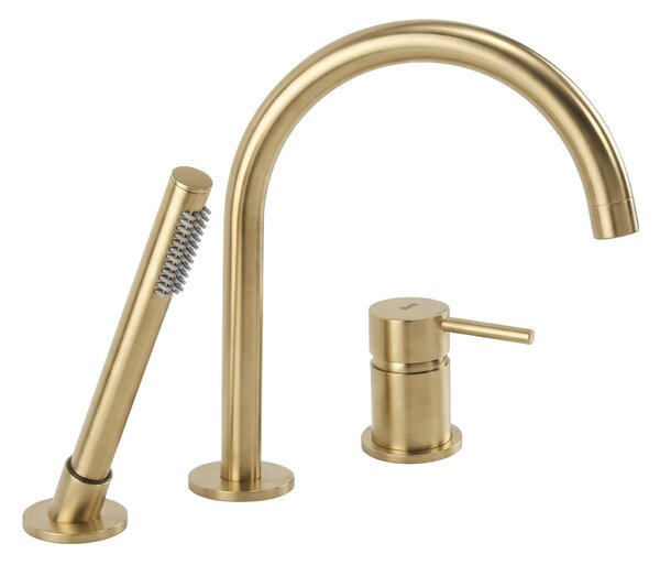 3otvorová Vanová Baterie Rea Lungo Brush Gold