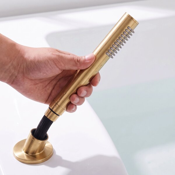 3otvorová Vanová Baterie Rea Lungo Brush Gold