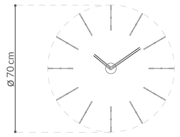 Nomon designové nástěnné hodiny Mini Merlin 4