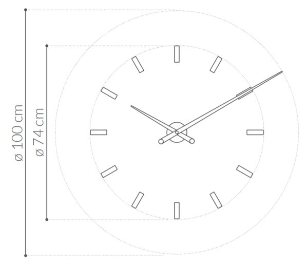 Nomon designové nástěnné hodiny Tacon Big 4