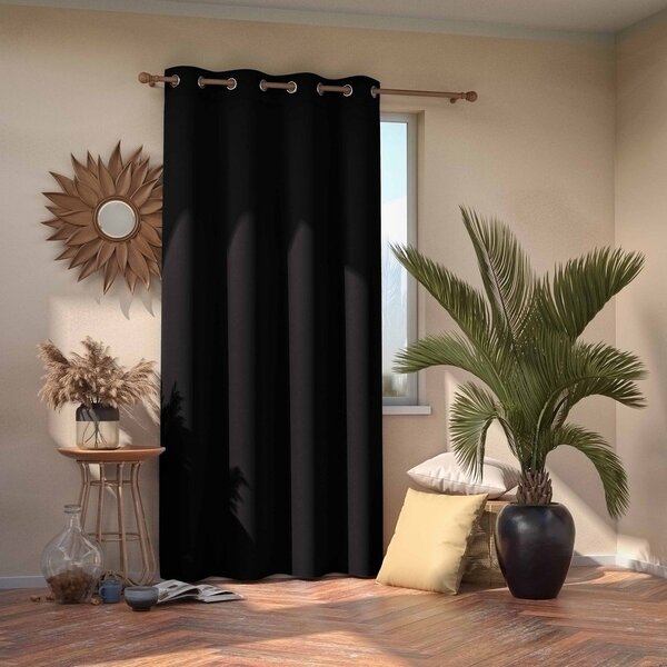 Černý dimout závěs 140x245 cm Kierra – Restilo