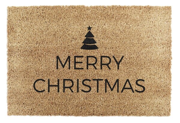 Rohožka s vánočním motivem z kokosového vlákna 40x60 cm Merry Christmas – Artsy Doormats