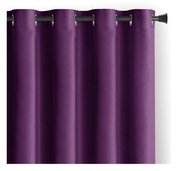 Fialový sametový dimout závěs 140x270 cm Eyelets – Restilo