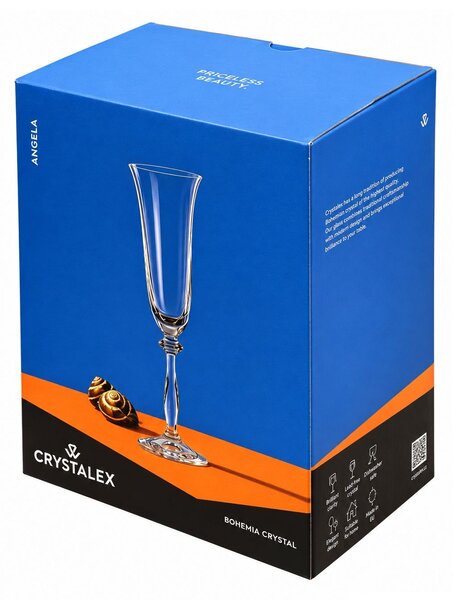 Crystalex sklenice na šumivé víno Angela 190 ml 6 ks