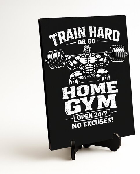 DUBLEZ | Motivační obraz do posilovny - Home Gym | UV tisk, Premium