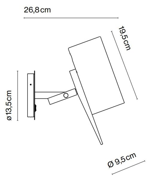 Marset designová nástěnná svítidla Scantling A