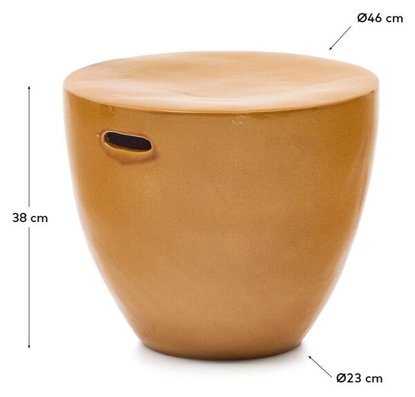 Keramický kulatý zahradní stolek ø 45 cm Mesquida – Kave Home