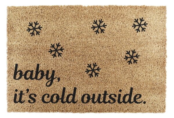 Rohožka s vánočním motivem z kokosového vlákna 40x60 cm Baby It's Cold Outside – Artsy Doormats