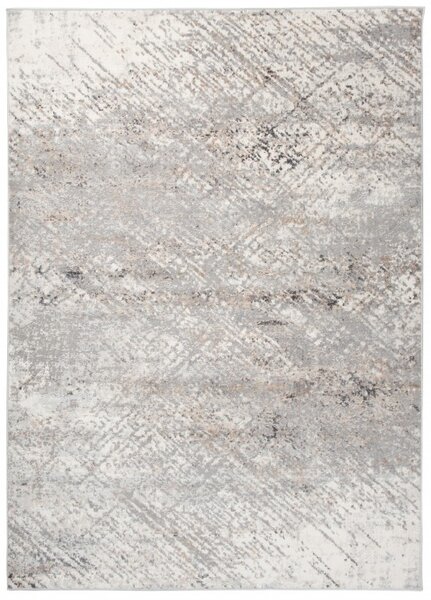 Makro Abra Kusový koberec VALLEY D714A Moderní šedý bílý Rozměr: 80x150 cm