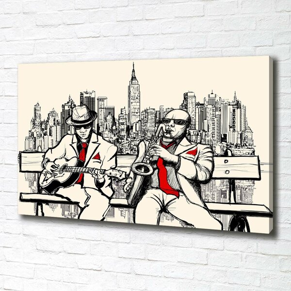 Moderní fotoobraz canvas na rámu Now York jezz oc-58689971