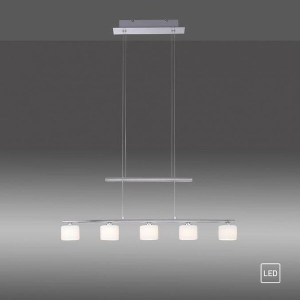 Paul Neuhaus Závěsné LED svítidlo HYDRA, 23W, d. 80 cm, 3000K Barva: Černá