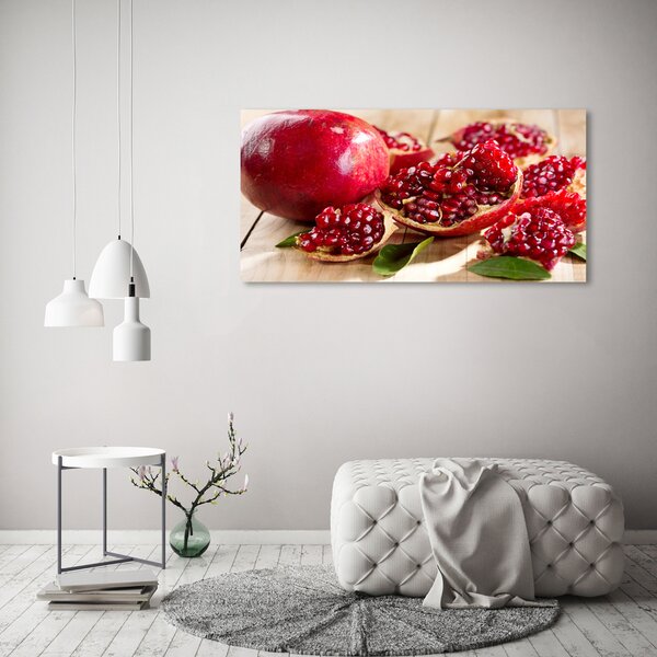Foto obraz fotografie na skle Granátové jablko listí osh-59972943