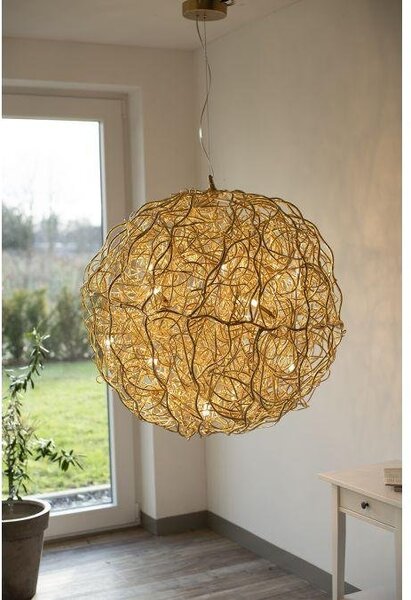 Paul Neuhaus Závěsné LED luxusní svítidlo SAREA, 600W, ø 75 cm Barva: Zlatá