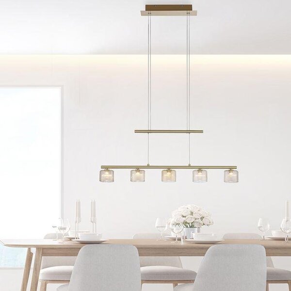 Paul Neuhaus Závěsné LED svítidlo HYDRA, 23W, d. 80 cm, 3000K Barva: Černá