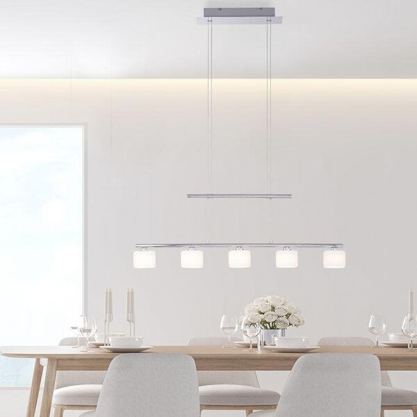 Paul Neuhaus Závěsné LED svítidlo HYDRA, 23W, d. 80 cm, 3000K Barva: Černá