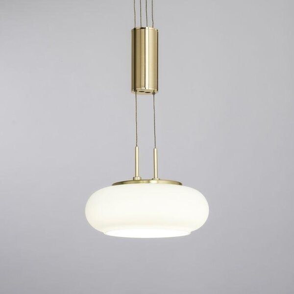 Paul Neuhaus Závěsné LED svítidlo Q-ETIENNE 25,5W, d. 65 cm, CCT 2700-5000K Barva: Mosaz