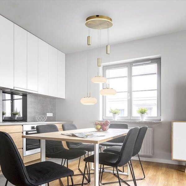 Paul Neuhaus Závěsné LED svítidlo Q-ETIENNE, 35W, ø 44 cm, CCT 2700-5000K Barva: ocel
