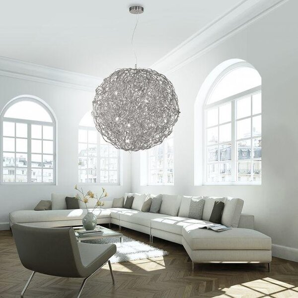 Paul Neuhaus Závěsné LED luxusní svítidlo SAREA, 600W, ø 75 cm Barva: Zlatá