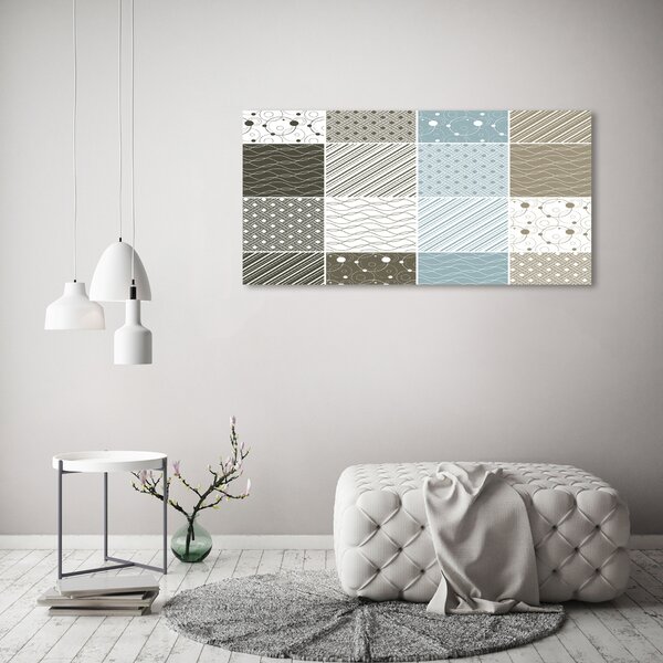 Foto obraz skleněný horizontální Geometrické vzory osh-60214450