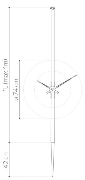 Nomon designové nástěnné hodiny Pendulo