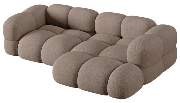 -25 % Dny MOMENTI– Cosmopolitan Design Světle hnědá rohová pohovka Loretto 250 cm, pravá
