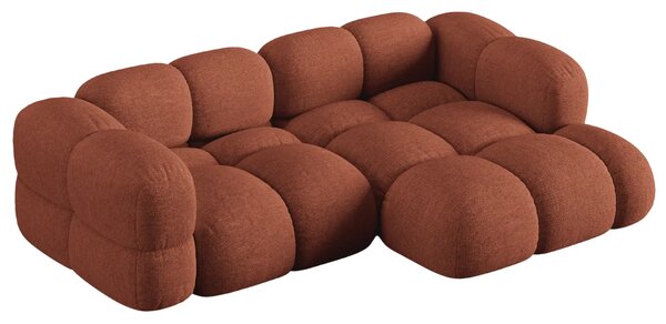 -25 % Dny MOMENTI– Cosmopolitan Design Terakotově oranžová rohová pohovka Loretto 250 cm, pravá