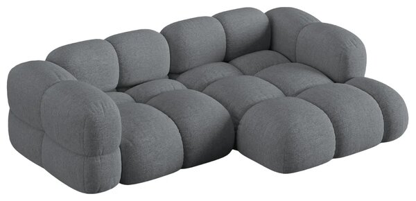 -25 % Dny MOMENTI– Cosmopolitan Design Šedá rohová pohovka Loretto 250 cm, pravá