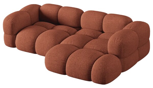 -25 % Dny MOMENTI– Cosmopolitan Design Terakotově oranžová rohová pohovka Loretto 250 cm, pravá