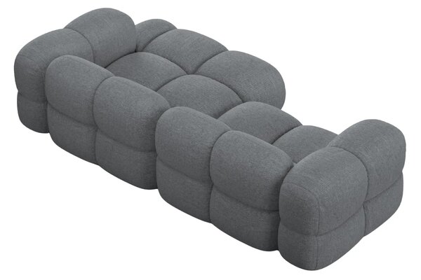 -25 % Dny MOMENTI– Cosmopolitan Design Šedá rohová pohovka Loretto 250 cm, pravá