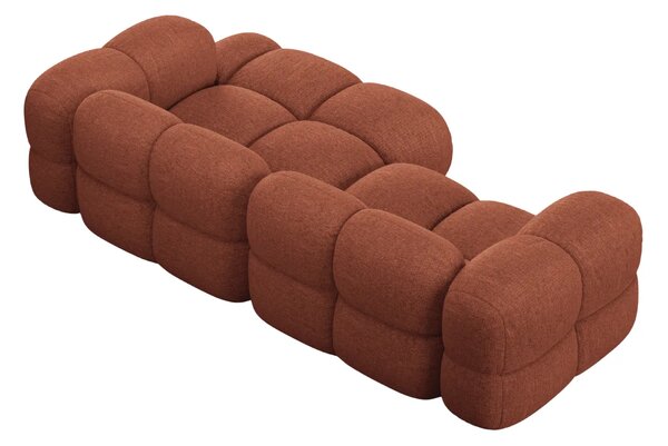 -25 % Dny MOMENTI– Cosmopolitan Design Terakotově oranžová rohová pohovka Loretto 250 cm, pravá